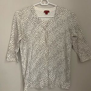 Grey Polka Dot Cardigan